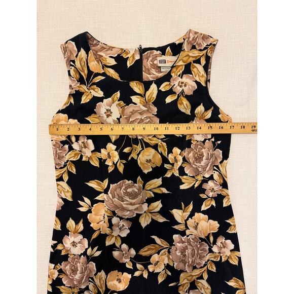Faded Glory Floral Stretch Sheath Dress – Size 10 - Picture 4 of 8